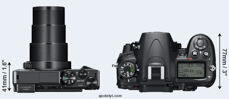 Compare A1000 versus D7000 top