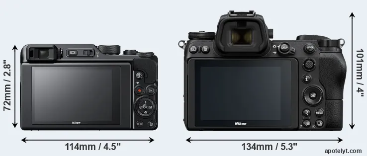 Comparison A1000 or Z6 rear
