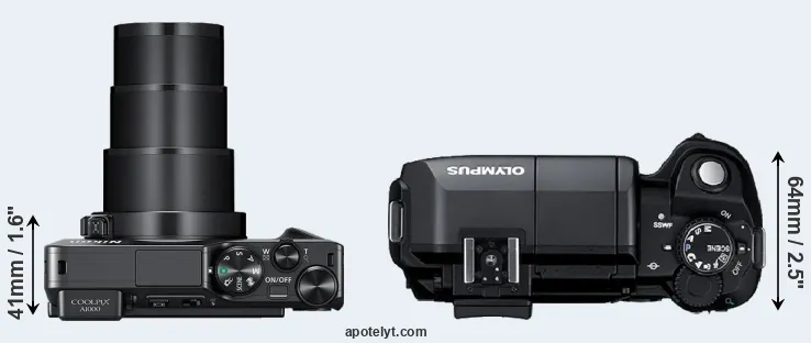 Compare A1000 versus E-300 top