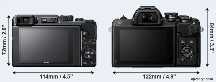 Comparison A1000 or E-M10 IV rear