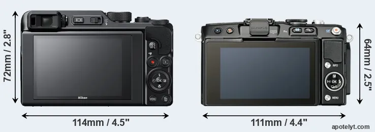 Comparison A1000 or E-PL5 rear