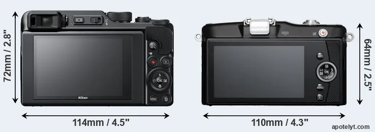 Comparison A1000 or E-PM1 rear