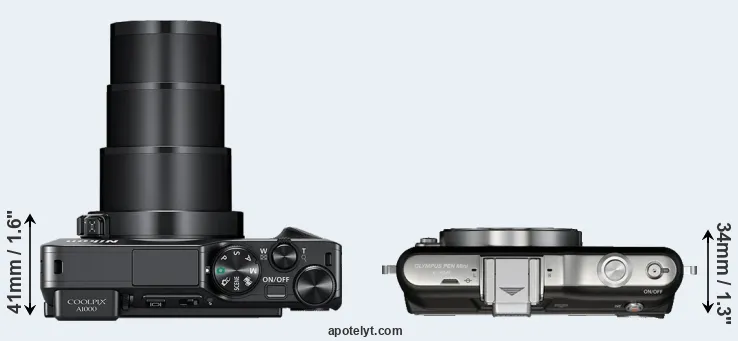 Compare A1000 versus E-PM1 top