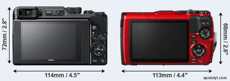 Comparison A1000 or TG-5 rear