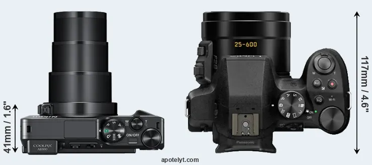 Compare A1000 versus FZ300 top