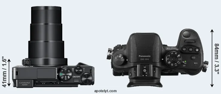 Compare A1000 versus GH4 top