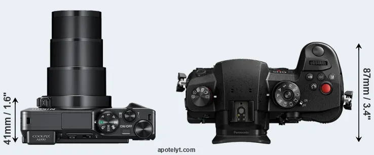 Compare A1000 versus GH5 II top