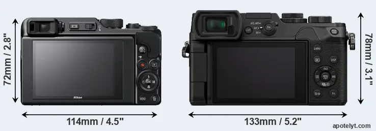 Comparison A1000 or GX8 rear