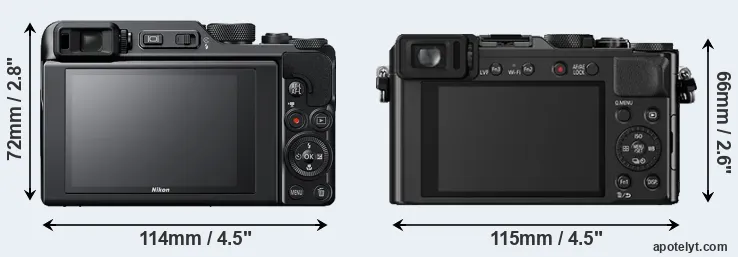 Comparison A1000 or LX100 rear