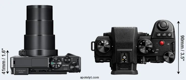 Compare A1000 versus S5 II top