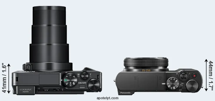 Compare A1000 versus ZS100 top