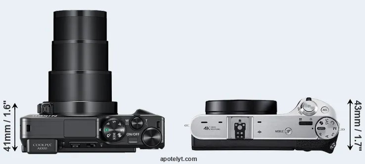 Compare A1000 versus NX500 top