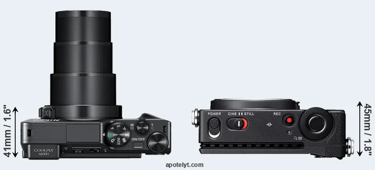 Compare A1000 versus fp L top