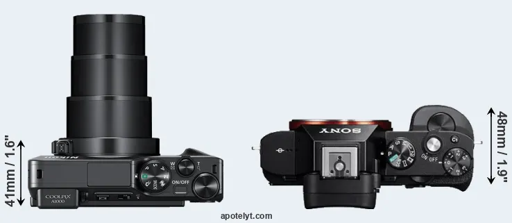 Compare A1000 versus A7 top