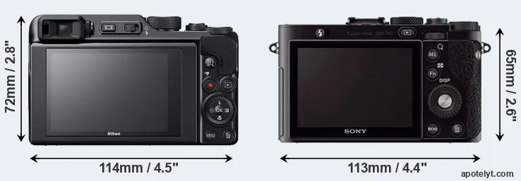 Comparison A1000 or RX1 rear