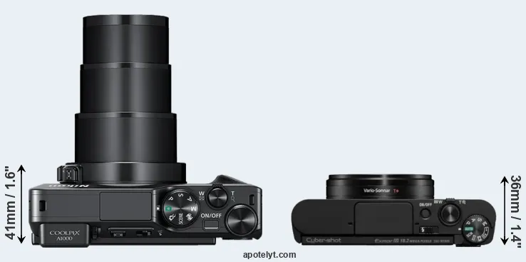 Compare A1000 versus WX800 top