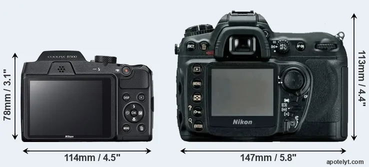 Comparison B500 or D200 rear