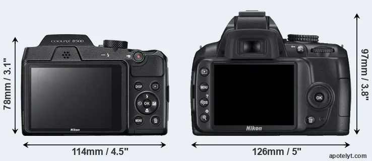 Comparison B500 or D3000 rear