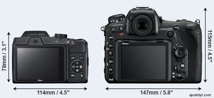 Comparison B500 or D500 rear