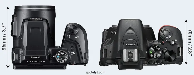 Compare B500 versus D5500 top