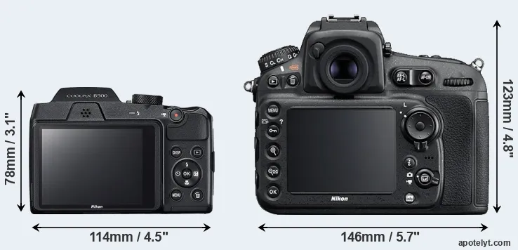 Comparison B500 or D810 rear