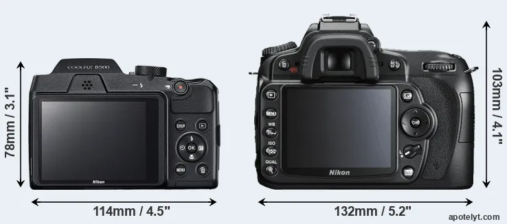 Comparison B500 or D90 rear