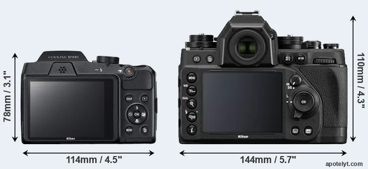 Comparison B500 or Df rear