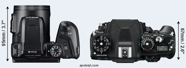 Compare B500 versus Df top