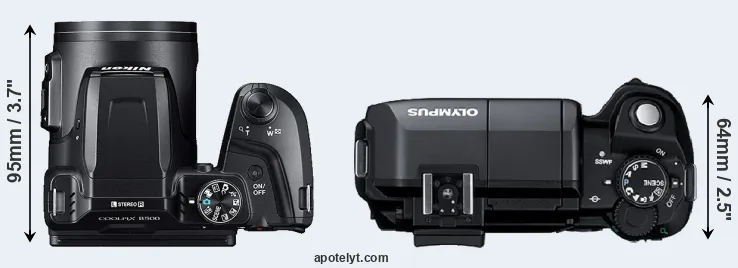 Compare B500 versus E-300 top