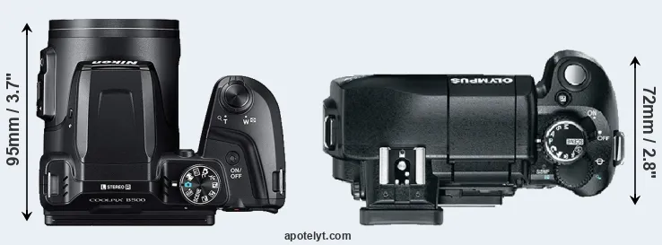 Compare B500 versus E-330 top