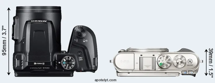 Compare B500 versus E-PL9 top