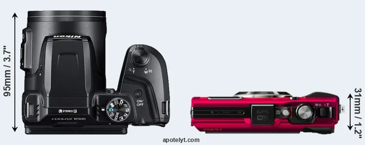 Compare B500 versus TG-4 top
