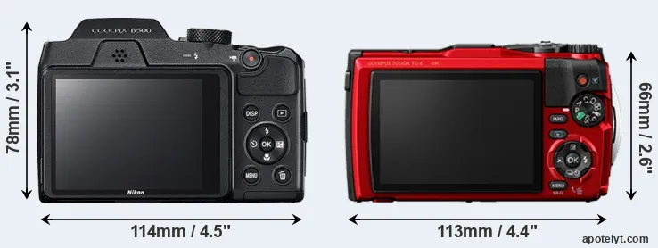 Comparison B500 or TG-6 rear