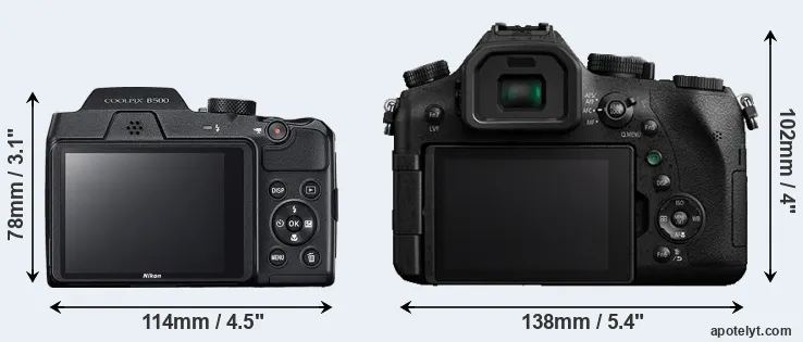 Comparison B500 or FZ2500 rear