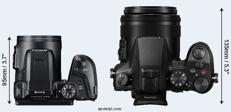 Compare B500 versus FZ2500 top