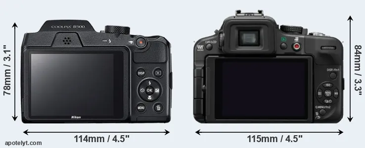 Comparison B500 or G3 rear