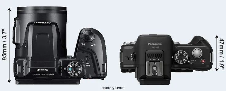 Compare B500 versus G3 top