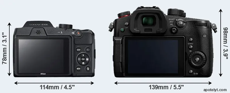 Comparison B500 or GH5s rear