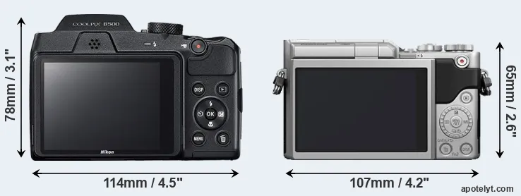 Comparison B500 or GX800 rear