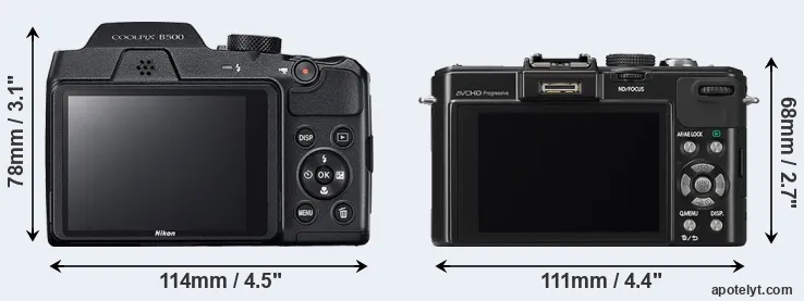 Comparison B500 or LX7 rear