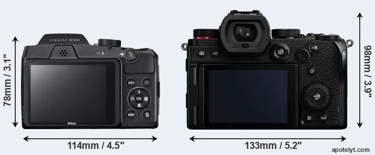 Comparison B500 or S5 rear