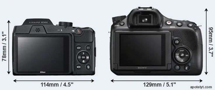 Comparison B500 or A58 rear