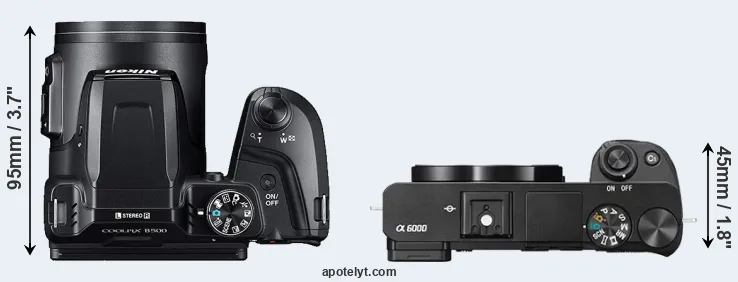Compare B500 versus A6000 top