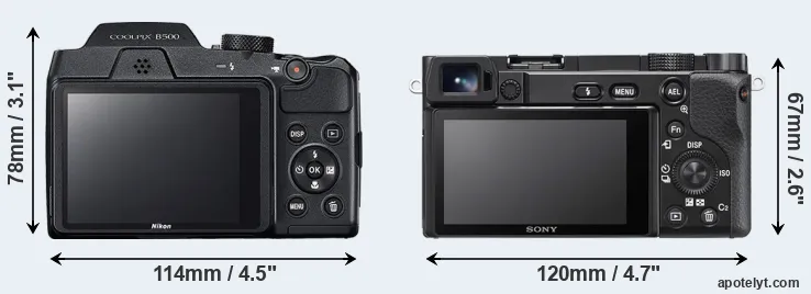 Comparison B500 or A6100 rear