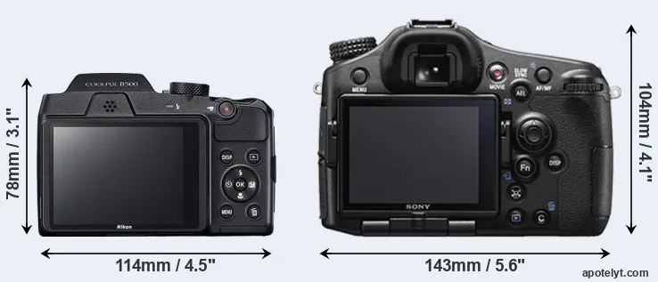 Comparison B500 or A77 II rear