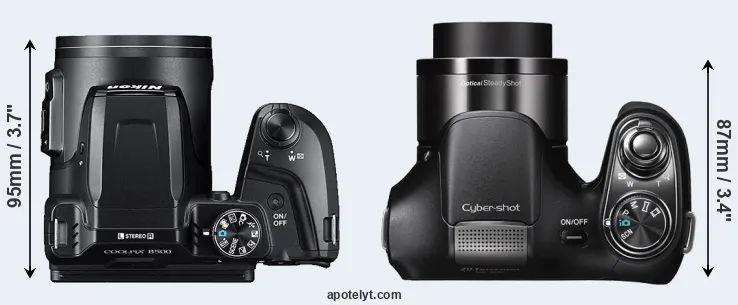 Compare B500 versus H200 top