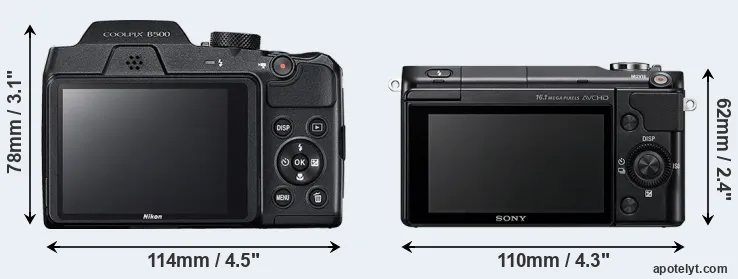 Comparison B500 or NEX-3N rear