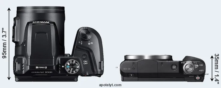 Compare B500 versus NEX-3N top
