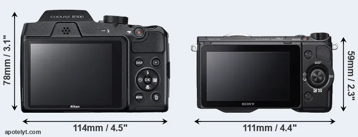 Comparison B500 or NEX-5R rear