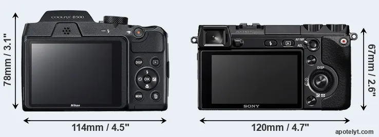 Comparison B500 or NEX-7 rear